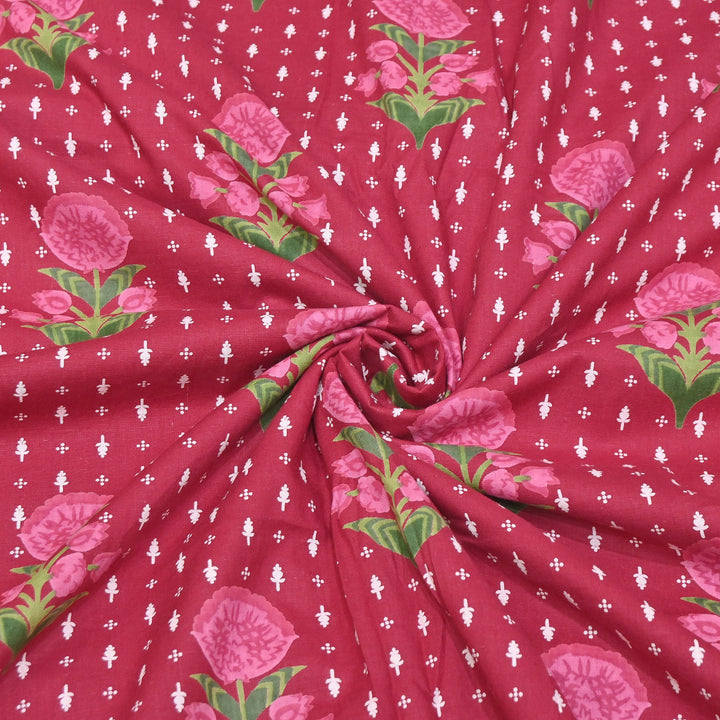 Premium Cotton Printed Fabric | Soft Breathable Designer Cotton Fabric | 000350-38