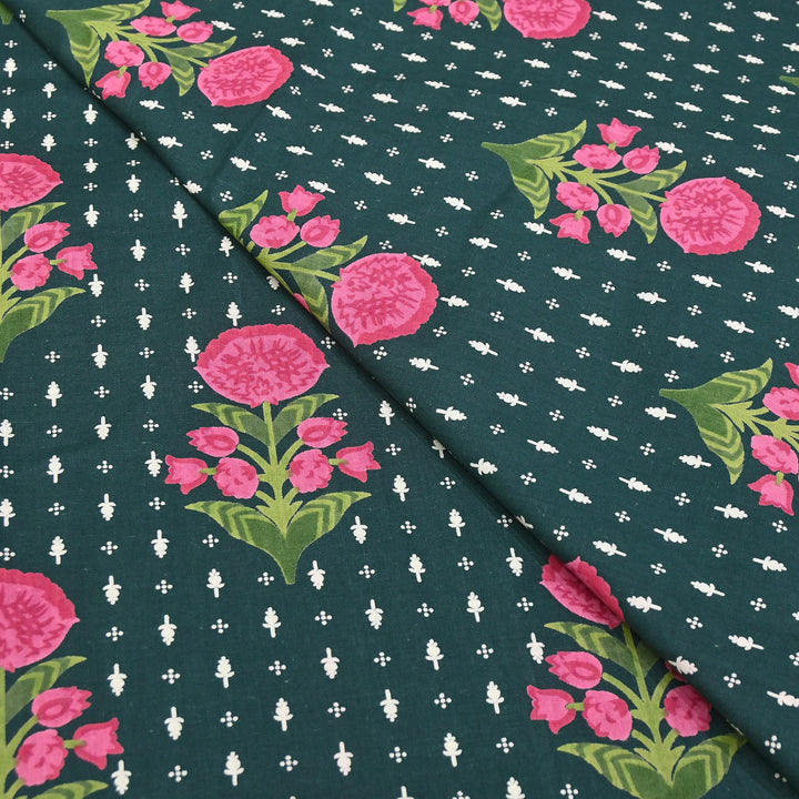 Premium Cotton Printed Fabric | Soft Breathable Designer Cotton Fabric | 000350-39