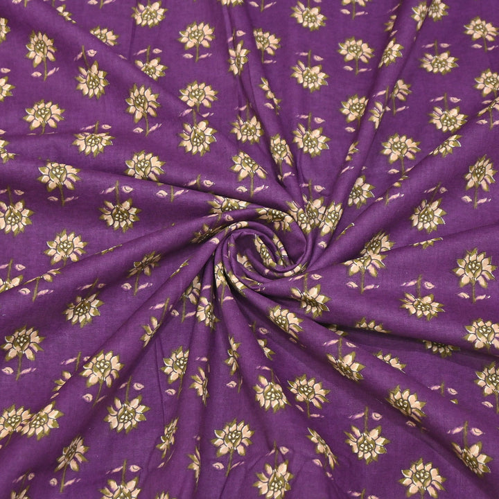 Premium Cotton Printed Fabric | Soft Breathable Designer Cotton Fabric | 000350-35