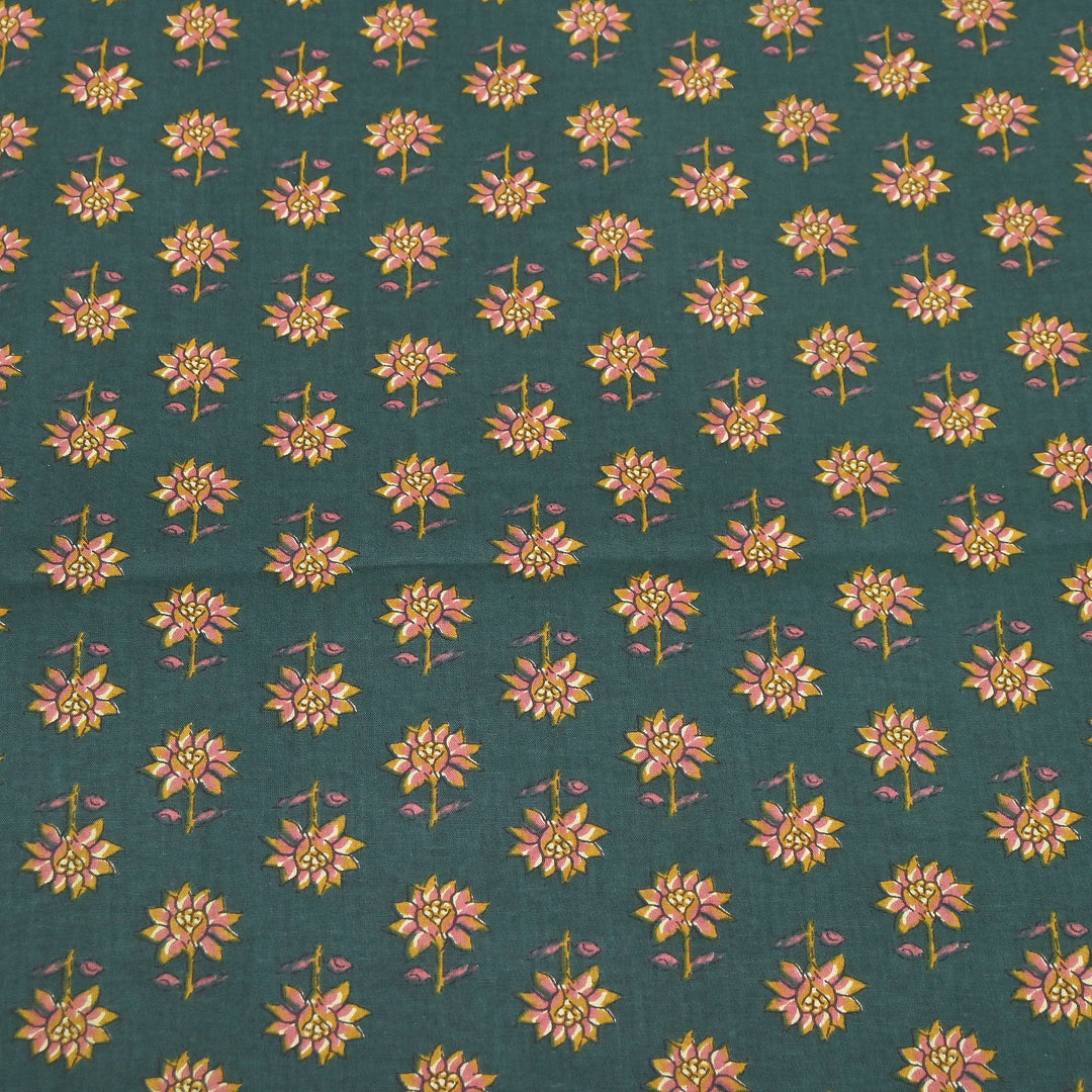 Premium Cotton Printed Fabric | Soft Breathable Designer Cotton Fabric | 000350-34