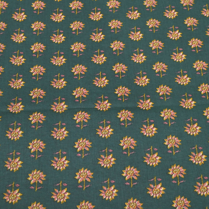 Premium Cotton Printed Fabric | Soft Breathable Designer Cotton Fabric | 000350-34
