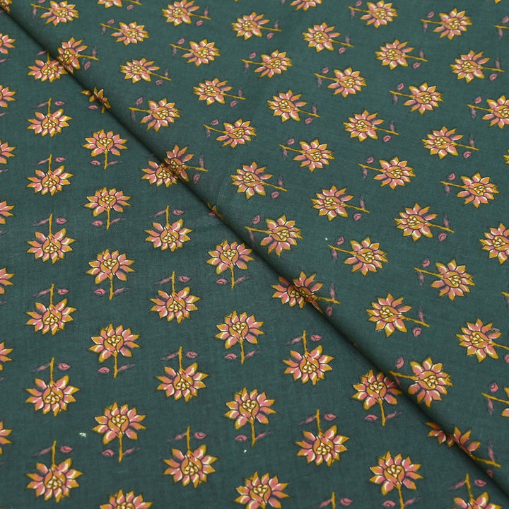 Premium Cotton Printed Fabric | Soft Breathable Designer Cotton Fabric | 000350-34