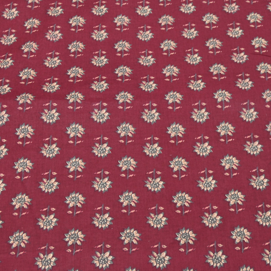 Premium Cotton Printed Fabric | Soft Breathable Designer Cotton Fabric | 000350-33
