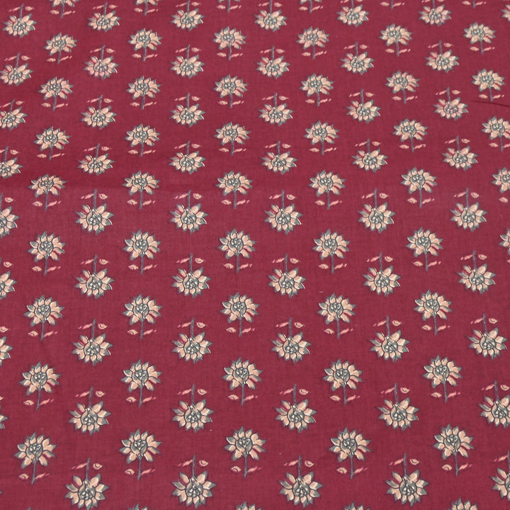 Premium Cotton Printed Fabric | Soft Breathable Designer Cotton Fabric | 000350-33