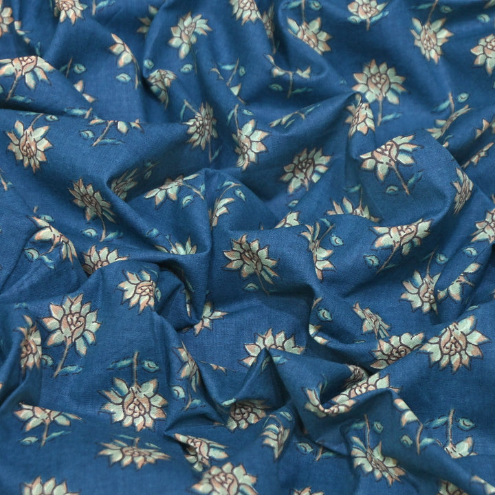 Premium Cotton Printed Fabric | Soft Breathable Designer Cotton Fabric | 000350-32