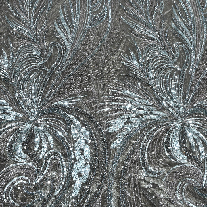 Beautiful Imported Net Cut Dana & Sequins Embroidery Fabric