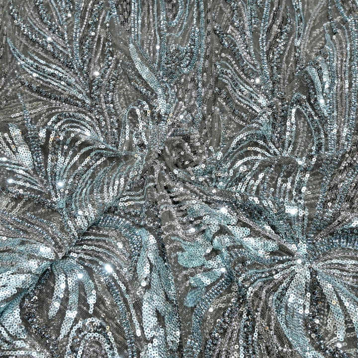 Beautiful Imported Net Cut Dana & Sequins Embroidery Fabric