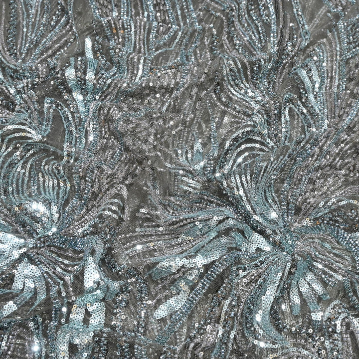 Beautiful Imported Net Cut Dana & Sequins Embroidery Fabric