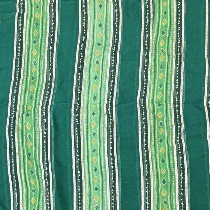 Organza Gota Zari & Moti Embroidered Fabric – Premium Festive Embroidery-D16943-A1