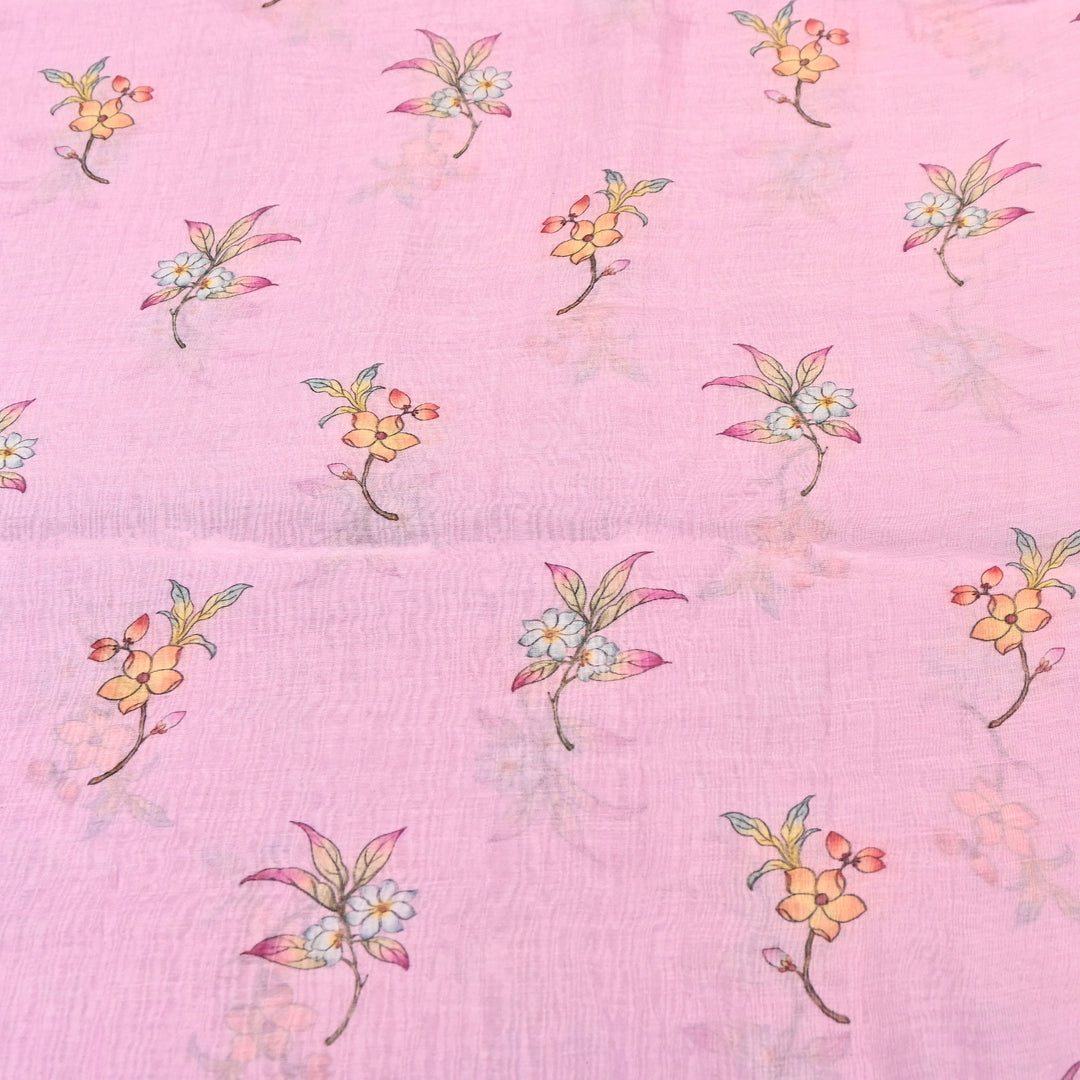 Mul Chanderi Digital Print Fabric - Soft Lightweight Designer Ethnic Fabric GT0185-24