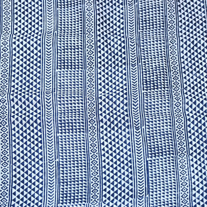 80GM Silk Chanderi Digital Print Fabric | Premium Geometric Print-TH0912-A1