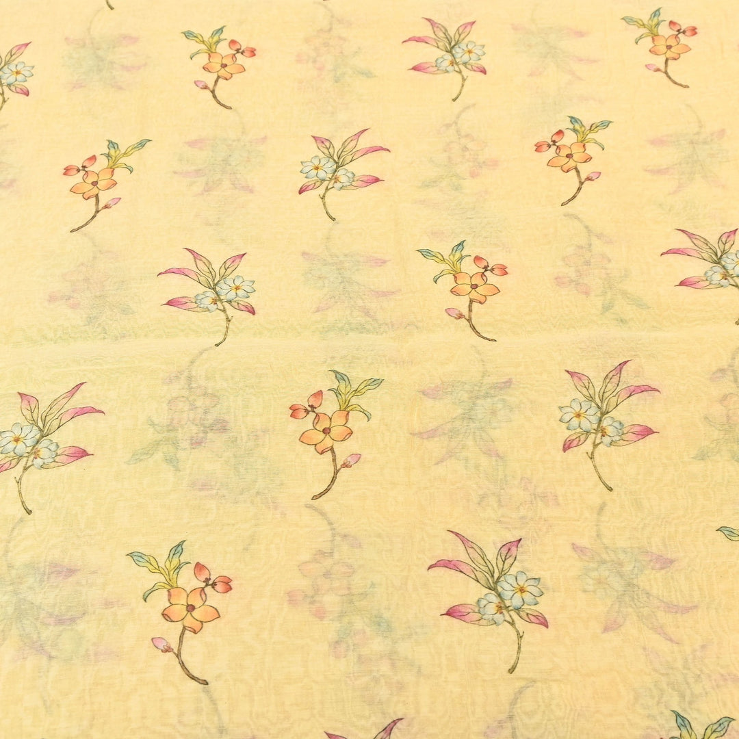 Mul Chanderi Digital Print Fabric - Soft Lightweight Designer Ethnic Fabric GT0185-26