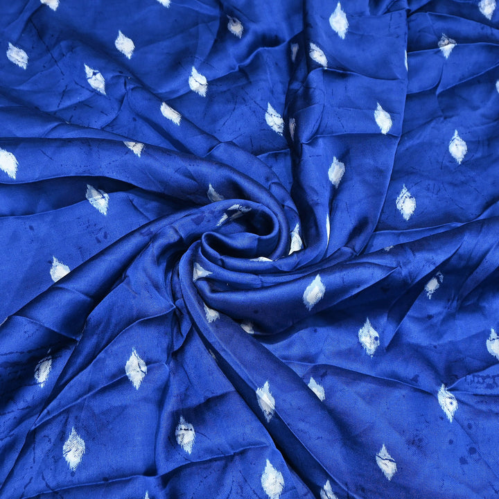 Bemberg Satin Digital Print Fabric – Premium Designer Printed Satin Fabric - 001333-H