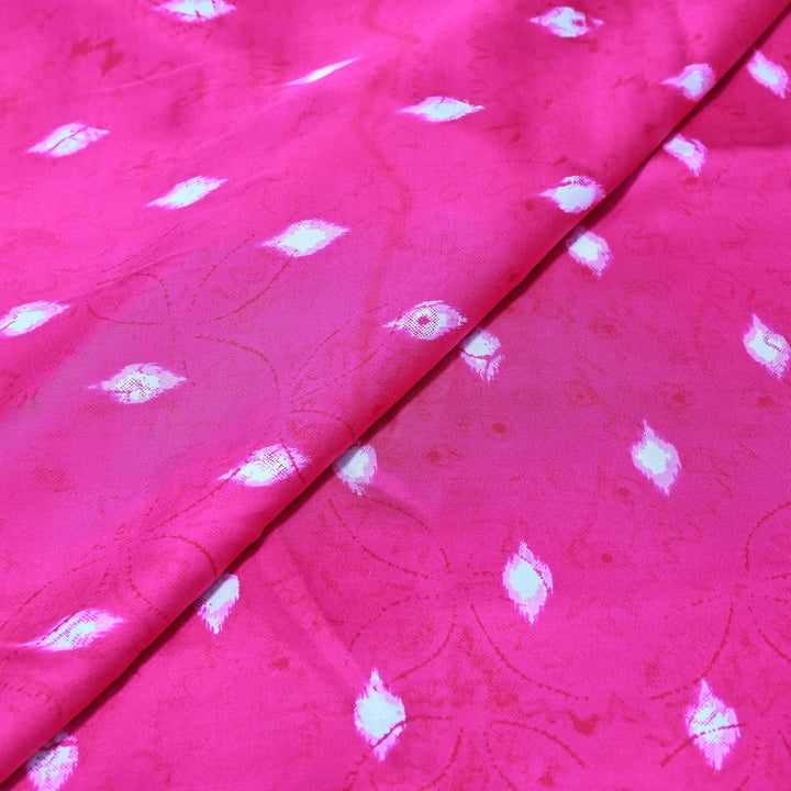 Bemberg Satin Digital Print Fabric – Premium Designer Printed Satin Fabric - 001333-H1