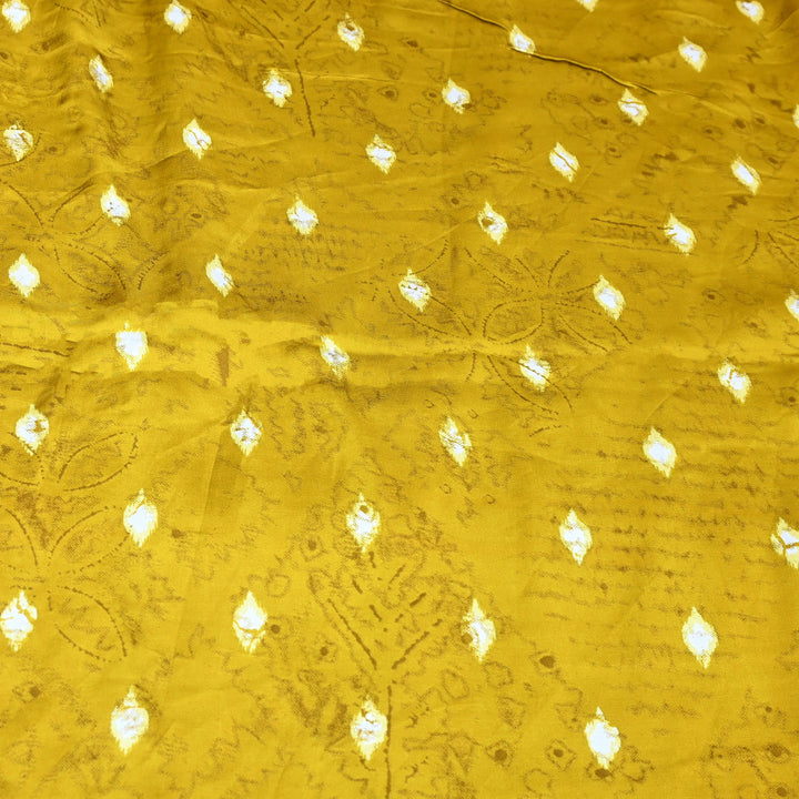 Bemberg Satin Digital Print Fabric – Premium Designer Printed Satin Fabric - 001333-H2