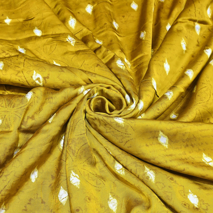 Bemberg Satin Digital Print Fabric – Premium Designer Printed Satin Fabric - 001333-H2