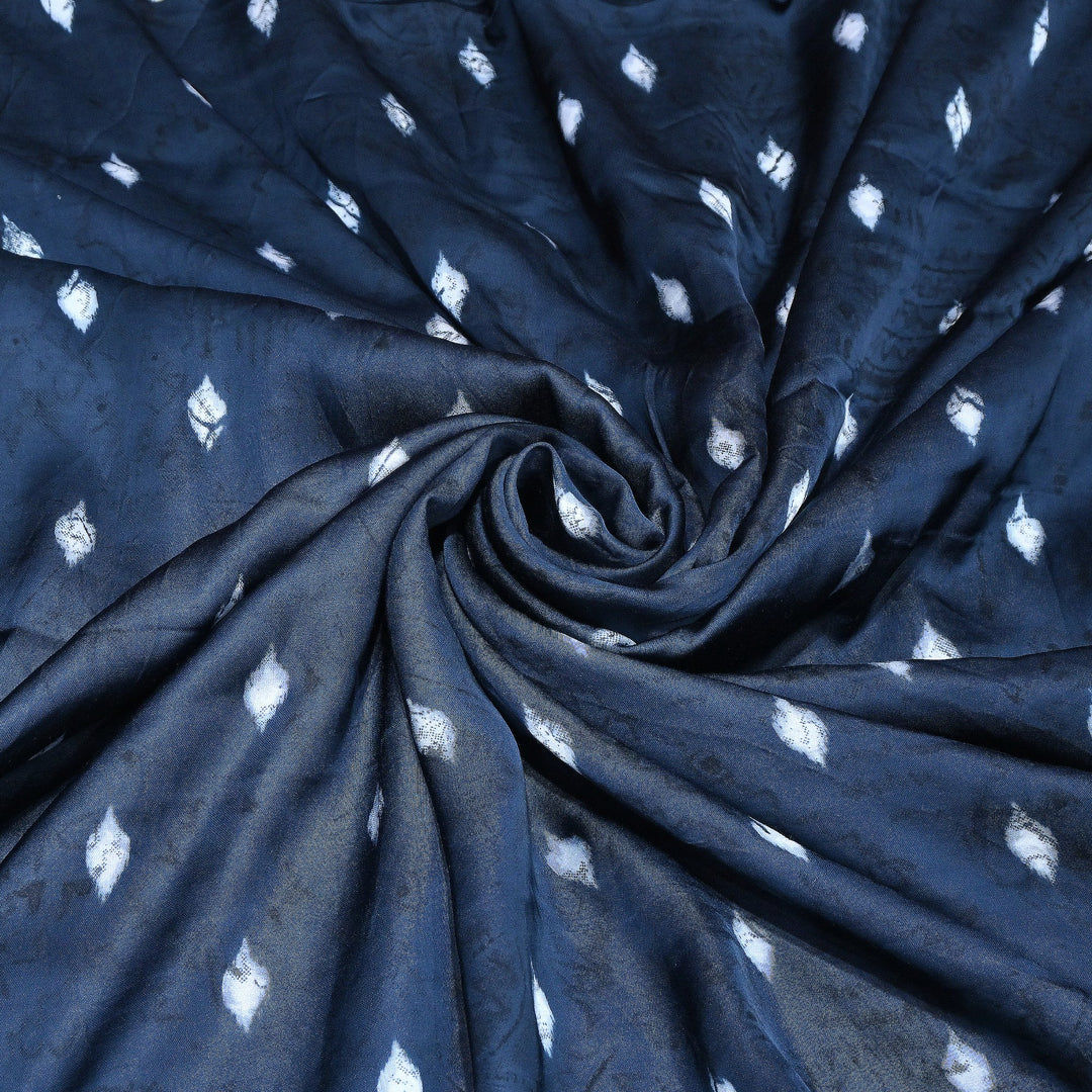 Bemberg Satin Digital Print Fabric – Premium Designer Printed Satin Fabric - 001333-H3