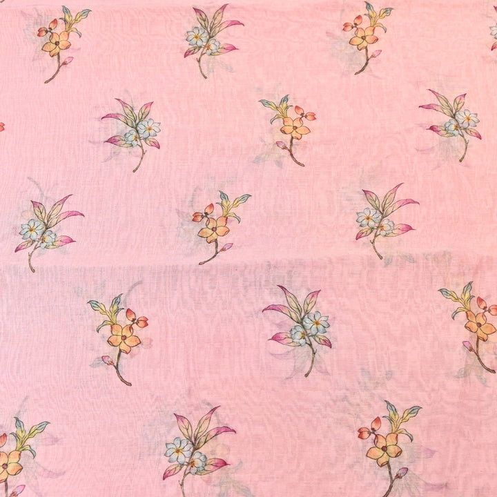 Mul Chanderi Digital Print Fabric - Soft Lightweight Designer Ethnic Fabric GT0185-28
