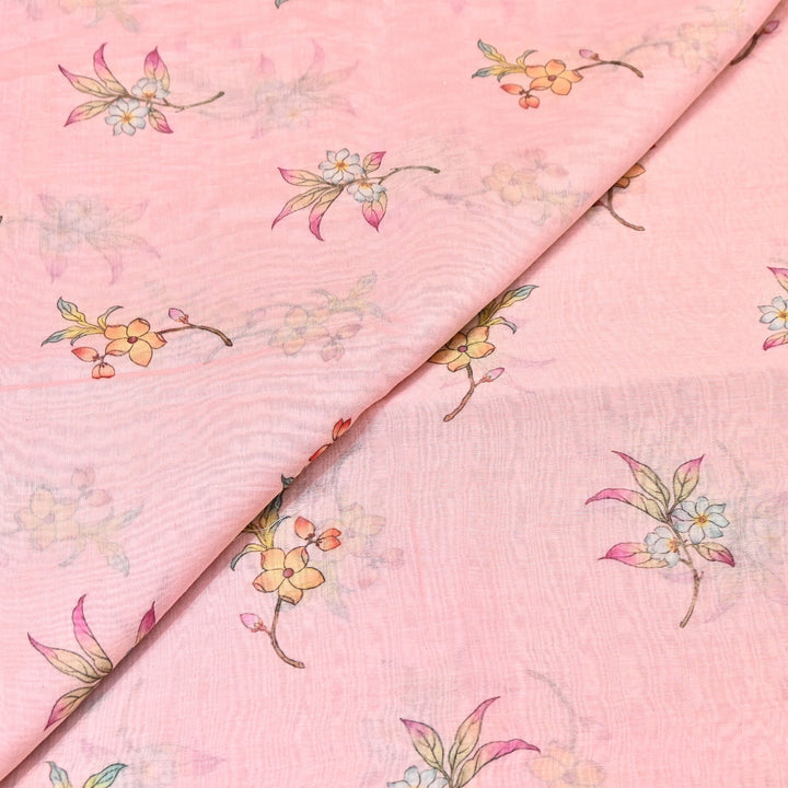 Mul Chanderi Digital Print Fabric - Soft Lightweight Designer Ethnic Fabric GT0185-28
