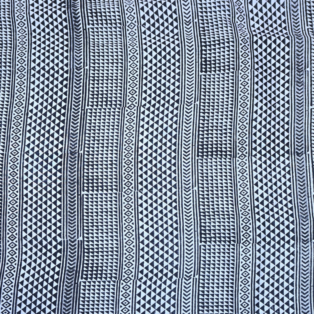 80GM Silk Chanderi Digital Print Fabric | Premium Geometric Print-TH0912-A2