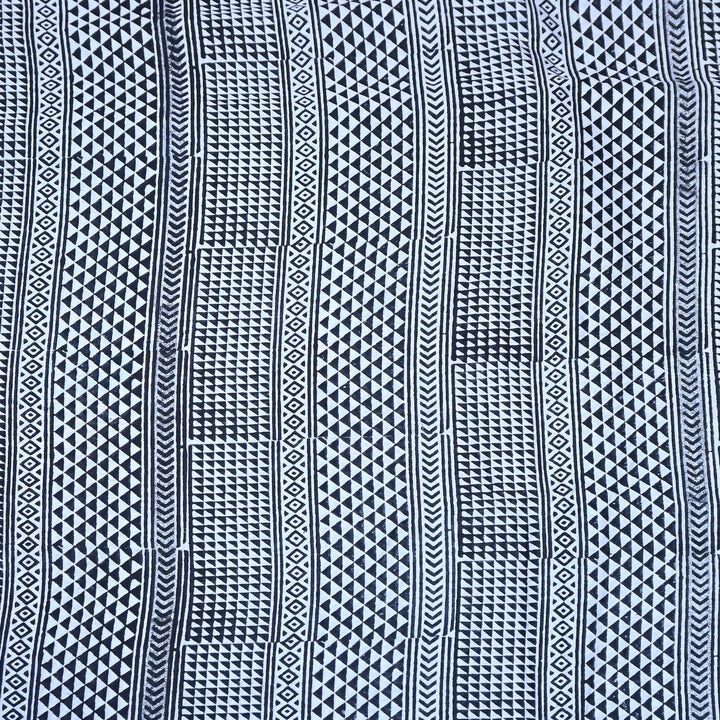80GM Silk Chanderi Digital Print Fabric | Premium Geometric Print-TH0912-A2