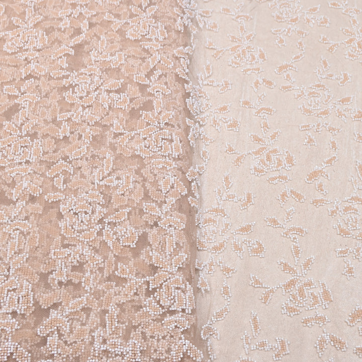 Premium Imported Net Cut Dana & Bead Embroidery Fabric 60" | CF4898-04