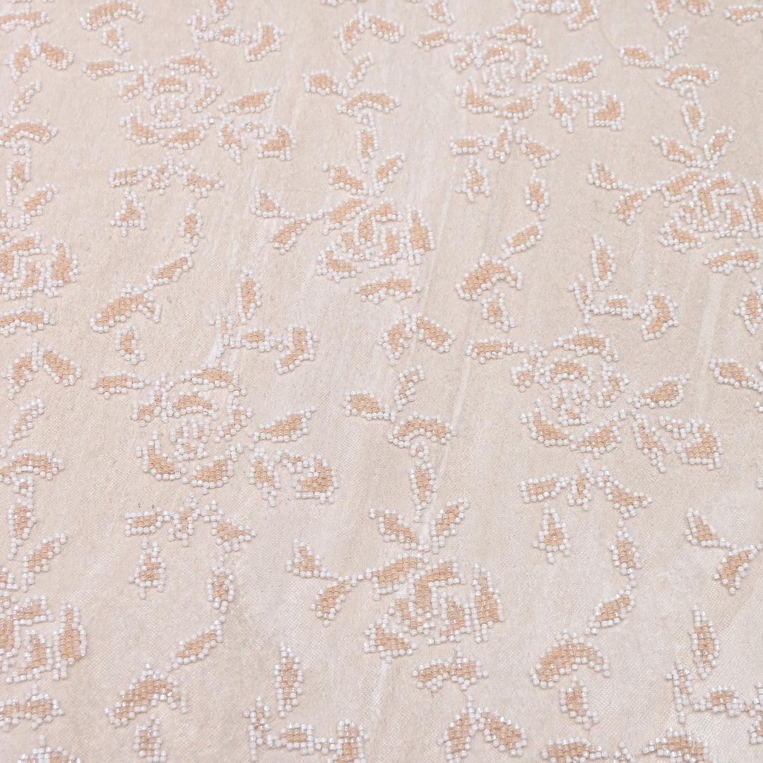 Premium Imported Net Cut Dana & Bead Embroidery Fabric 60" | CF4898-04