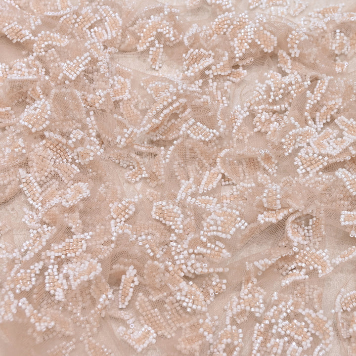 Premium Imported Net Cut Dana & Bead Embroidery Fabric 60" | CF4898-04