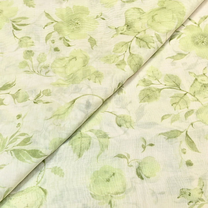 Mul Chanderi Digital Print Fabric - Soft Lightweight Designer Ethnic Fabric GT0185-33