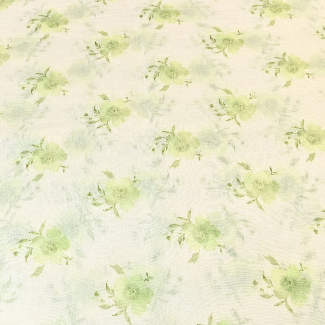 Mul Chanderi Digital Print Fabric - Soft Lightweight Designer Ethnic Fabric GT0185-34
