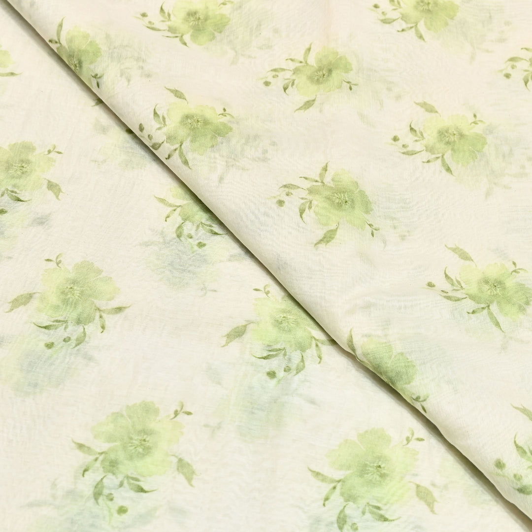 Mul Chanderi Digital Print Fabric - Soft Lightweight Designer Ethnic Fabric GT0185-34