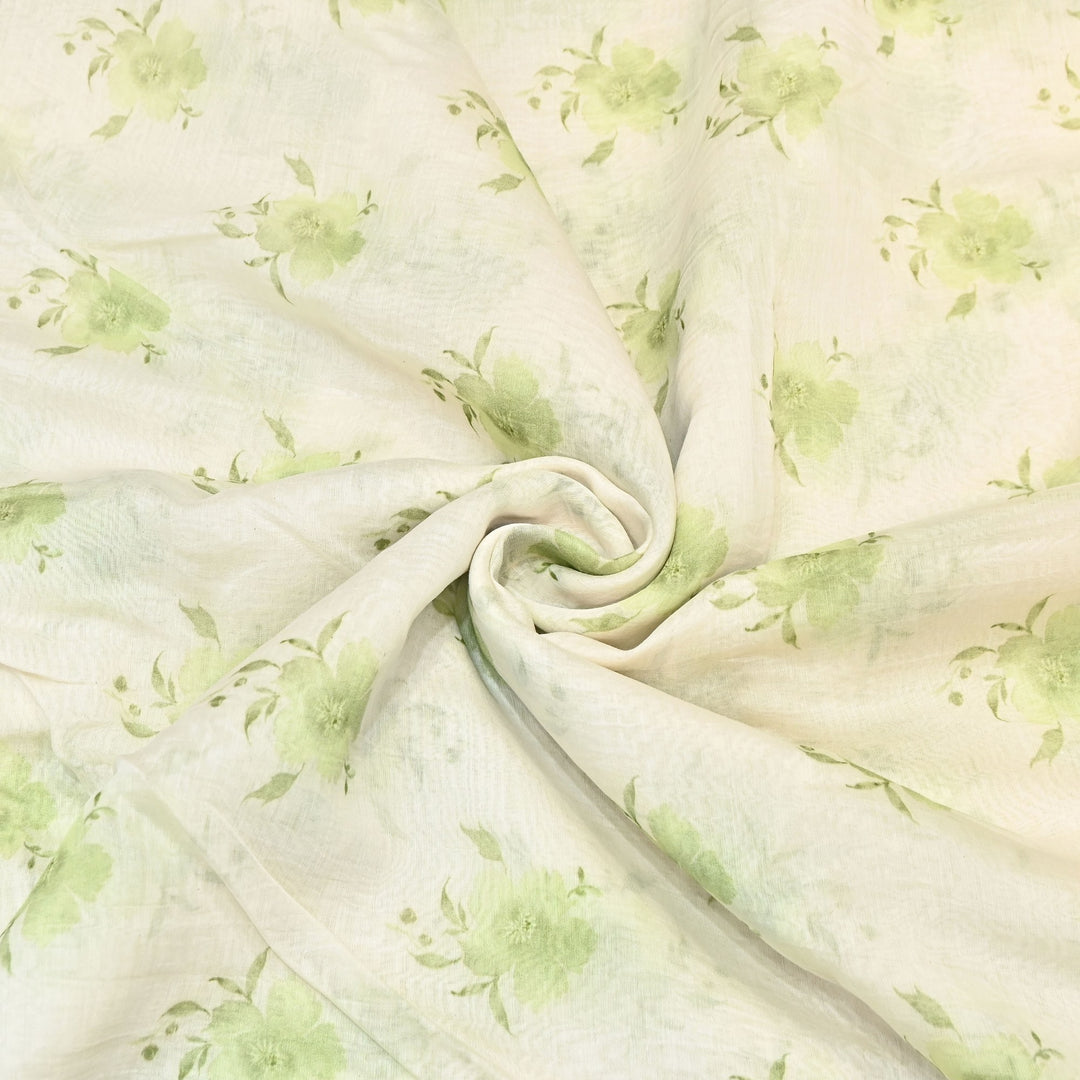 Mul Chanderi Digital Print Fabric - Soft Lightweight Designer Ethnic Fabric GT0185-34
