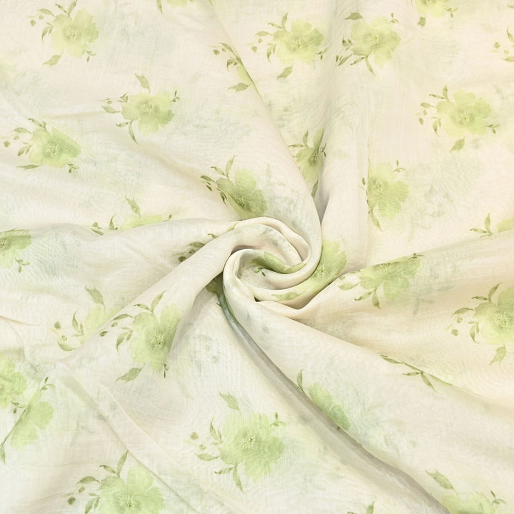 Mul Chanderi Digital Print Fabric - Soft Lightweight Designer Ethnic Fabric GT0185-34