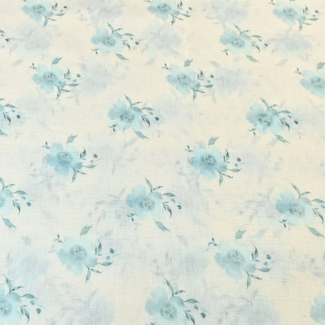 Mul Chanderi Digital Print Fabric - Soft Lightweight Designer Ethnic Fabric GT0185-36