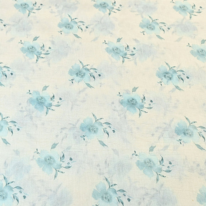 Mul Chanderi Digital Print Fabric - Soft Lightweight Designer Ethnic Fabric GT0185-36