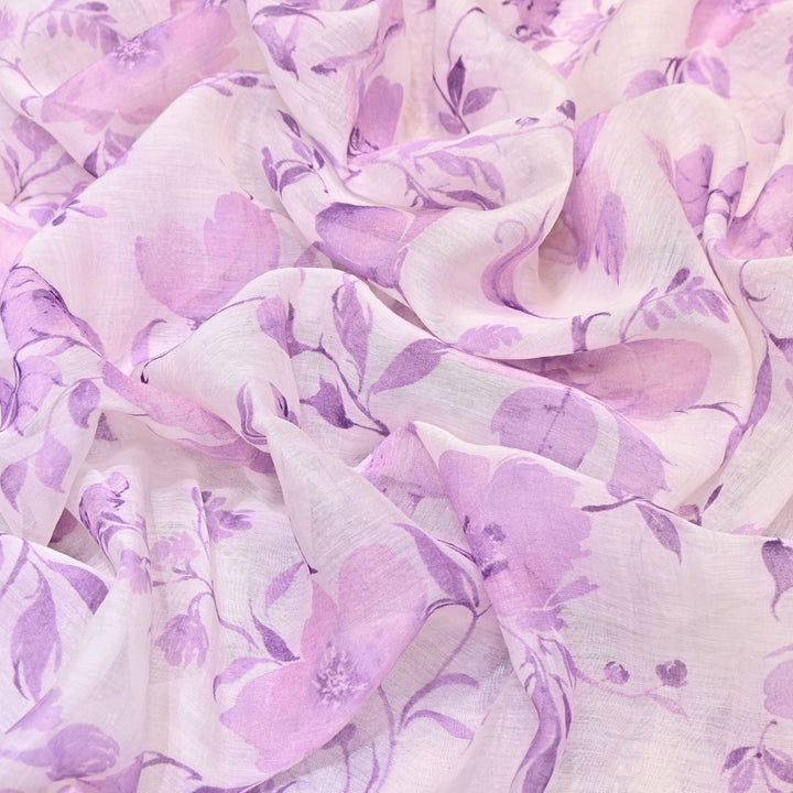 Mul Chanderi Digital Print Fabric - Soft Lightweight Designer Ethnic Fabric GT0185-37