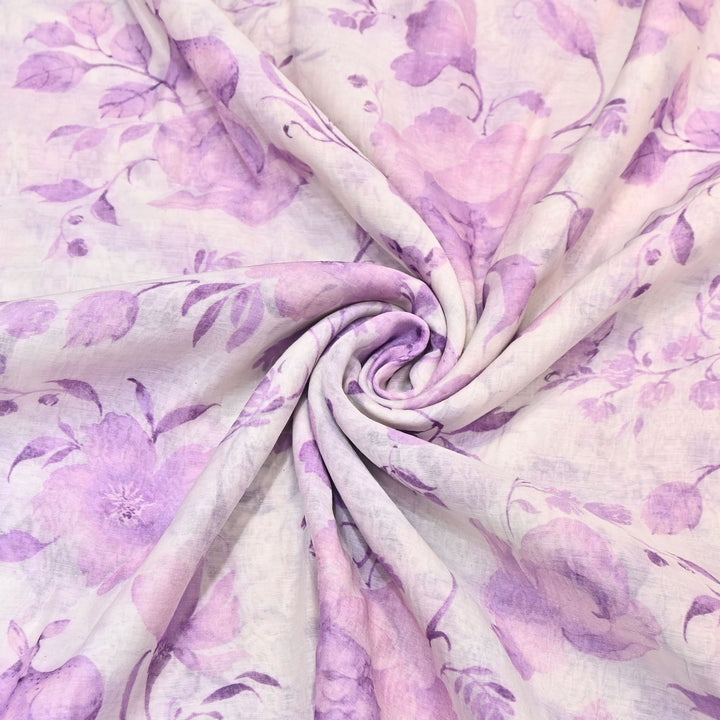 Mul Chanderi Digital Print Fabric - Soft Lightweight Designer Ethnic Fabric GT0185-37