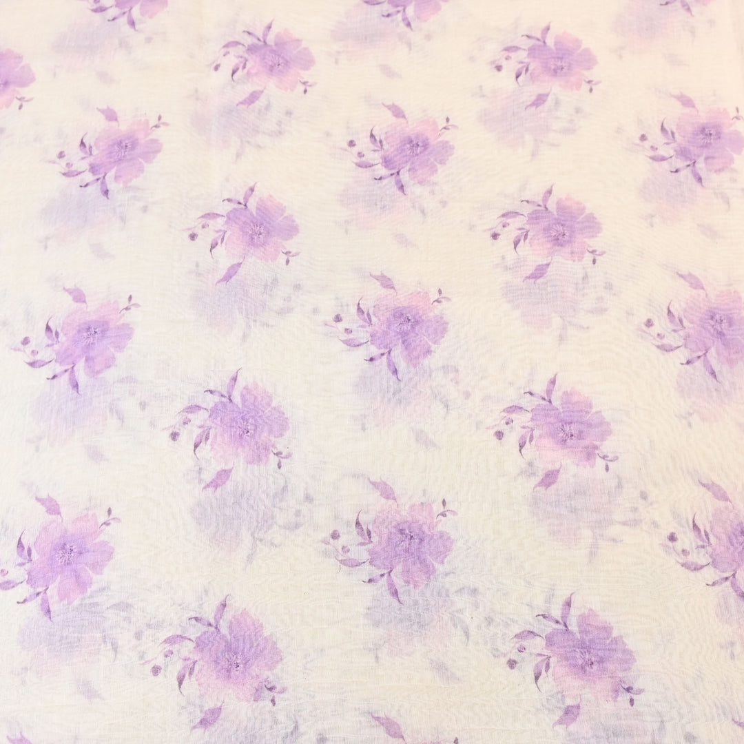 Mul Chanderi Digital Print Fabric - Soft Lightweight Designer Ethnic Fabric GT0185-38