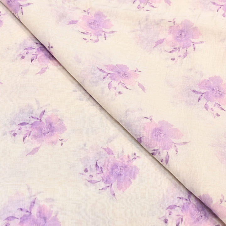 Mul Chanderi Digital Print Fabric - Soft Lightweight Designer Ethnic Fabric GT0185-38
