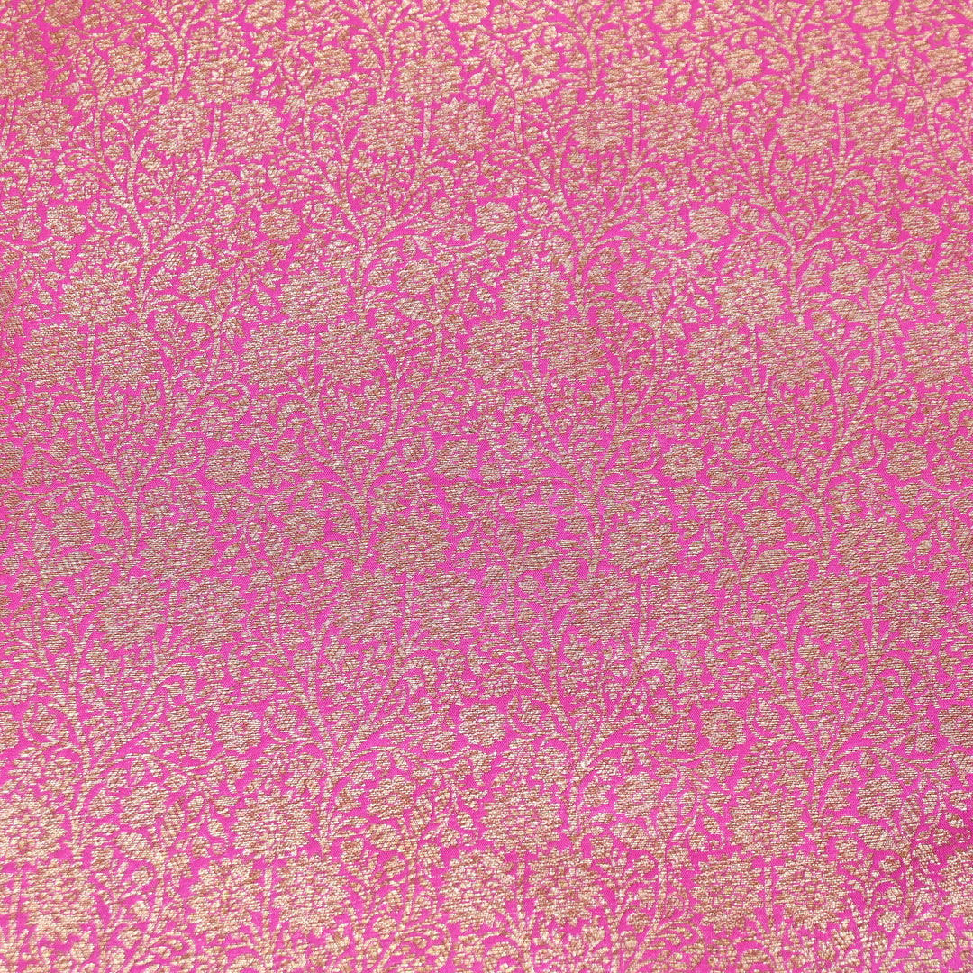 Premium Silk Katan Antique Brocade Fabric | Designer Zari Weave-ANT225-1