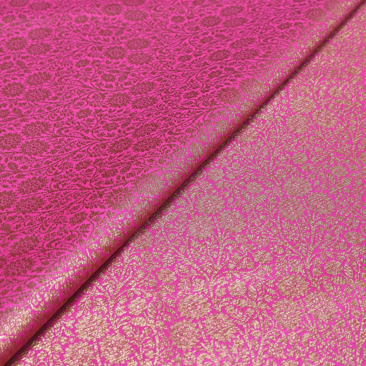 Premium Silk Katan Antique Brocade Fabric | Designer Zari Weave-ANT225-1