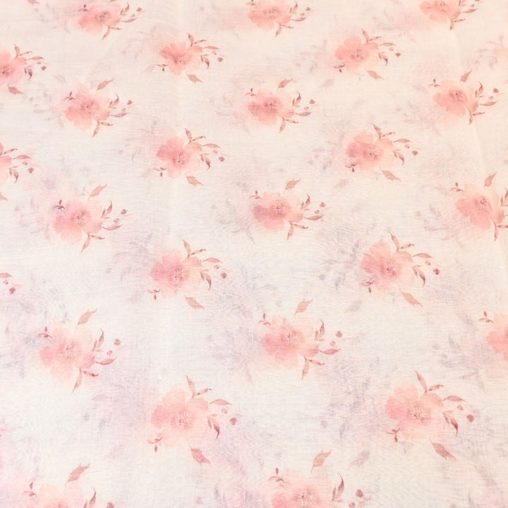 Mul Chanderi Digital Print Fabric - Soft Lightweight Designer Ethnic Fabric GT0185-40