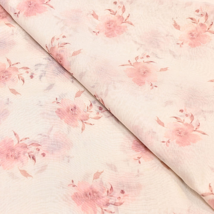 Mul Chanderi Digital Print Fabric - Soft Lightweight Designer Ethnic Fabric GT0185-40