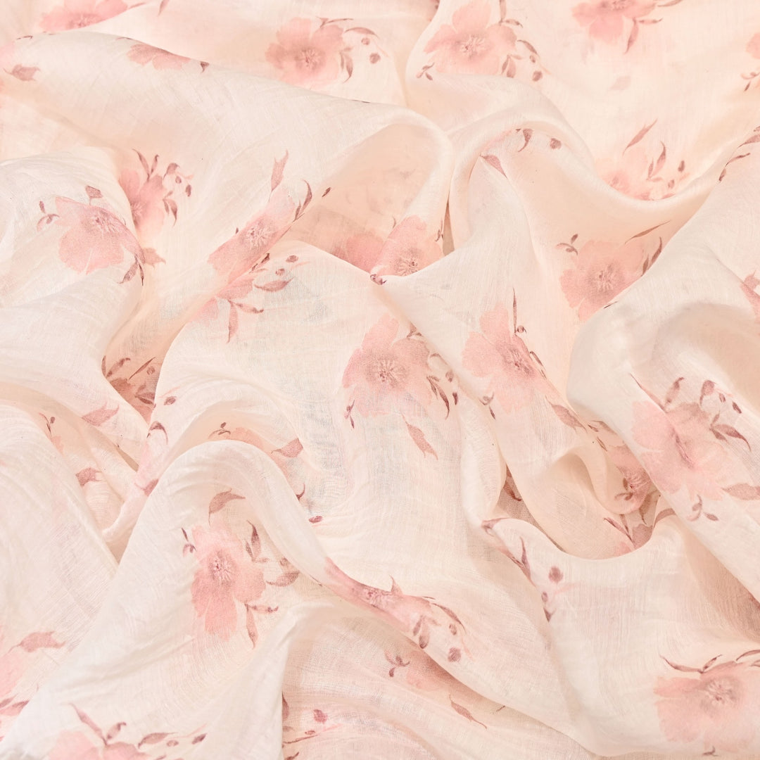 Mul Chanderi Digital Print Fabric - Soft Lightweight Designer Ethnic Fabric GT0185-40