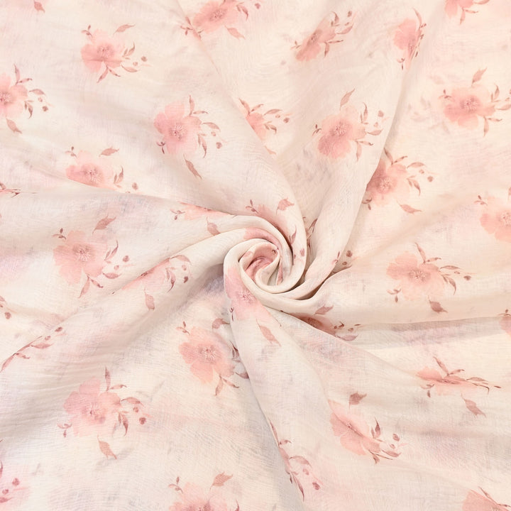 Mul Chanderi Digital Print Fabric - Soft Lightweight Designer Ethnic Fabric GT0185-40