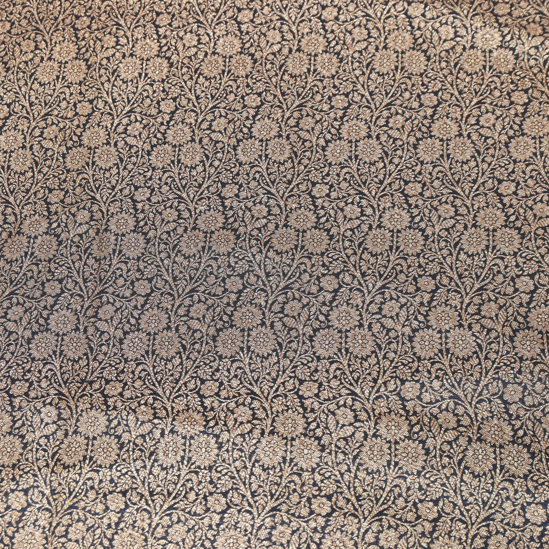 Premium Silk Katan Antique Brocade Fabric | Designer Zari Weave-ANT225-4