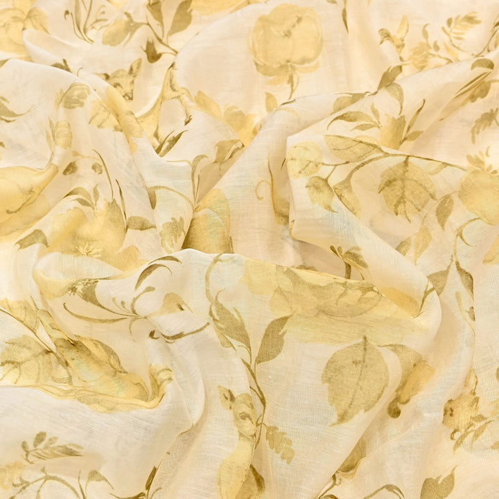 Mul Chanderi Digital Print Fabric - Soft Lightweight Designer Ethnic Fabric GT0185-41