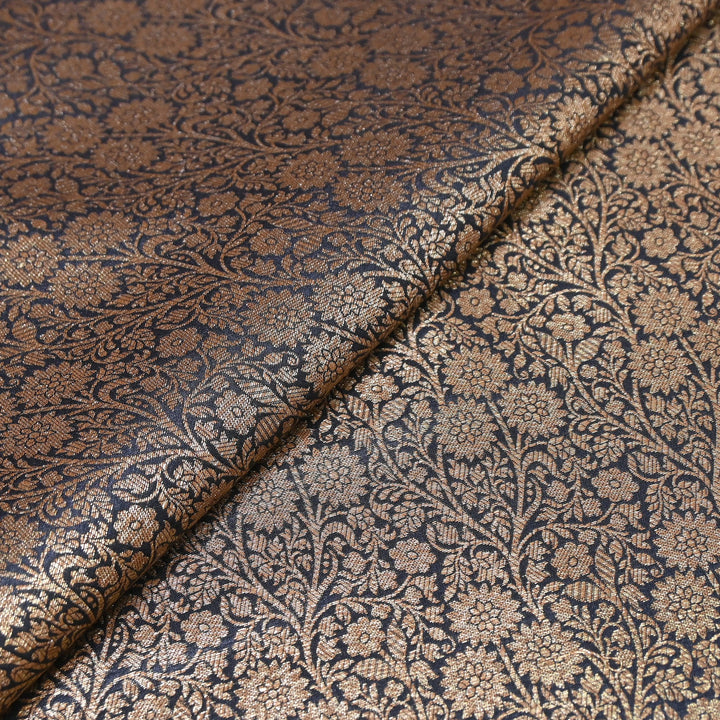 Premium Silk Katan Antique Brocade Fabric | Designer Zari Weave-ANT225-4