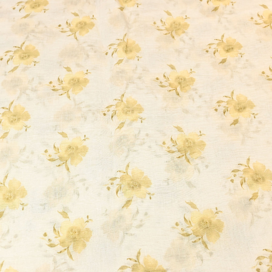 Mul Chanderi Digital Print Fabric - Soft Lightweight Designer Ethnic Fabric GT0185-42