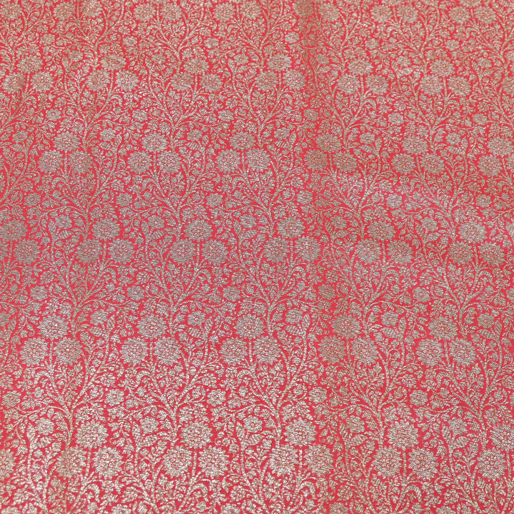 Premium Silk Katan Antique Brocade Fabric | Designer Zari Weave-ANT225-6